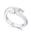 White gold ring with diamond (0,38 cts)