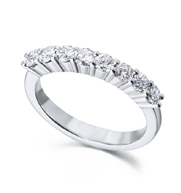 Alianza oro blanco y Diamantes