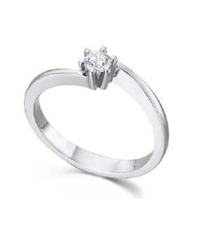 White gold ring with Diamond 0.16cts