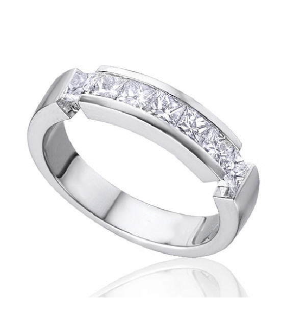 Anillo oro blanco y Diamantes