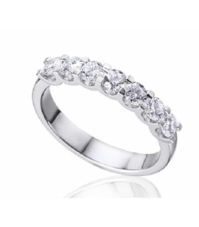 Anillo oro blanco y Diamantes