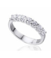 Anillo oro blanco y Diamantes