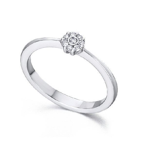 White gold ring with Diamonds