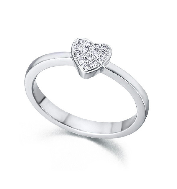 Anillo oro blanco y Diamantes