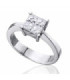 Anillo oro blanco y Diamantes