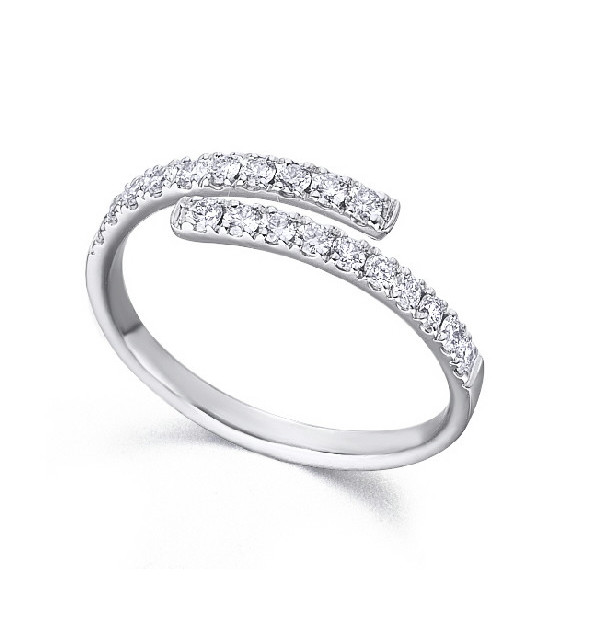 Anillo oro blanco y Diamantes