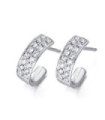 Pendientes oro blanco y Diamantes