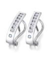 Pendientes oro blanco y Diamantes