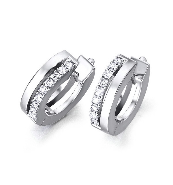White gold earrings with Diamonds
