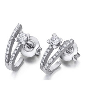 White gold earrings and Diamonds