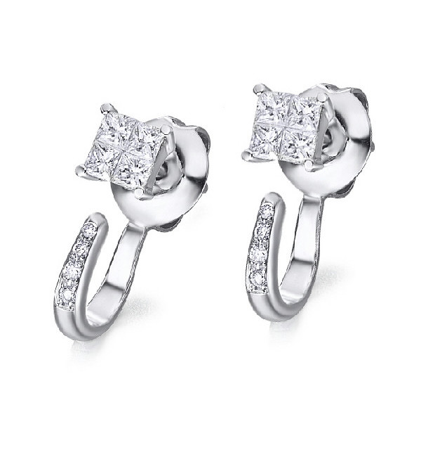 White gold earrings with Diamonds