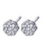 Pendientes  de  oro blanco y Diamantes