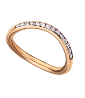Rose gold ring with Diamonds
