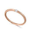 Rose gold ring with a Diamond