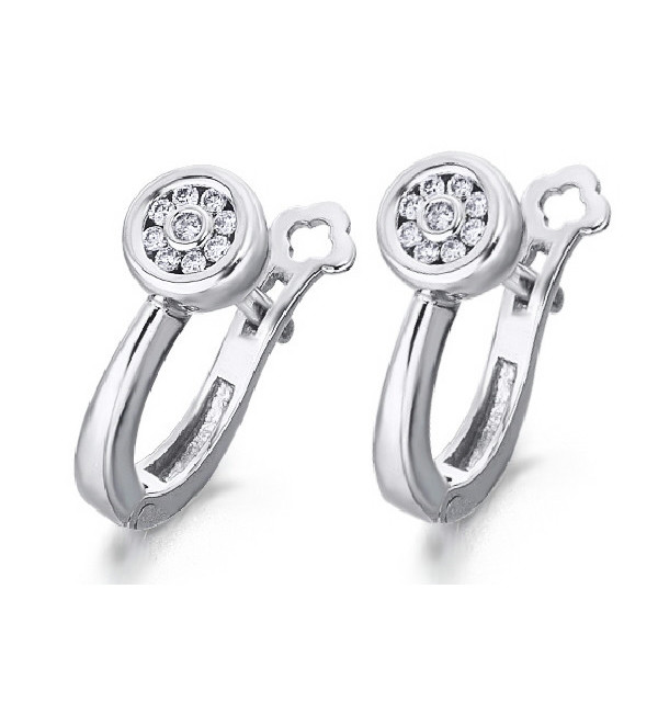 White gold earrings with Diamonds
