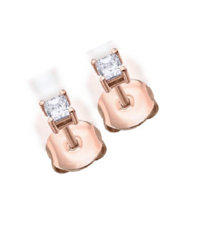 Rose gold earrings with Diamonds