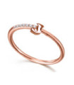 Rose gold ring with Diamonds