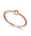Rose gold ring with Diamonds
