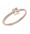 Rose gold ring with Diamonds