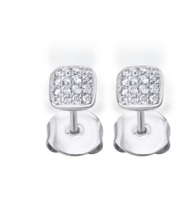 Pendientes oro blanco y Diamantes