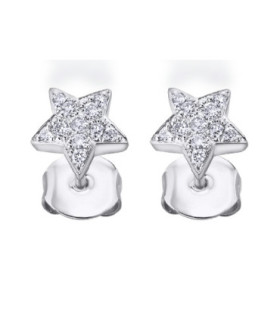 Pendientes oro blanco y Diamantes