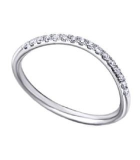 Anillo oro blanco y Diamantes