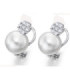 White gold errings with Diamonds and Pearls