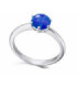 White gold ring with a Sapphire