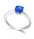 White gold ring with a Sapphire