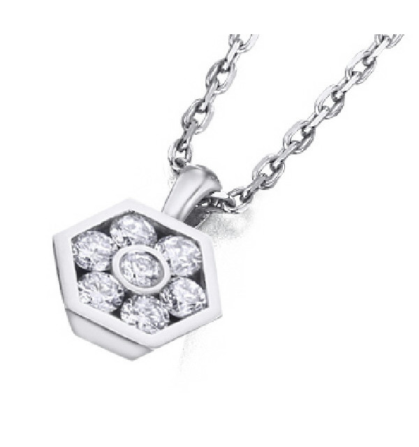 White gold pendant with Diamonds