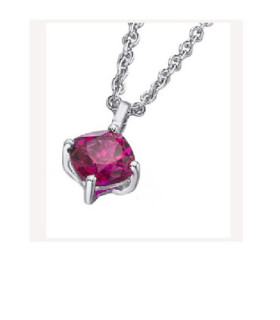 White gold pendant with a Ruby