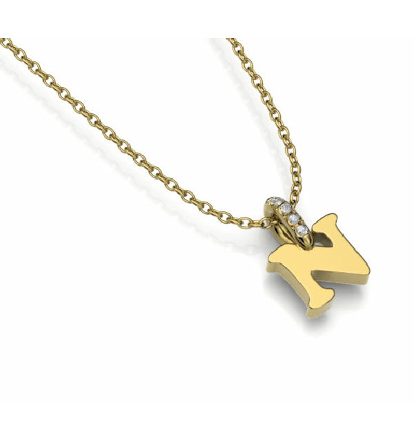 Colgante oro rosa y diamantes