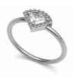 Anillo oro blanco y Diamantes
