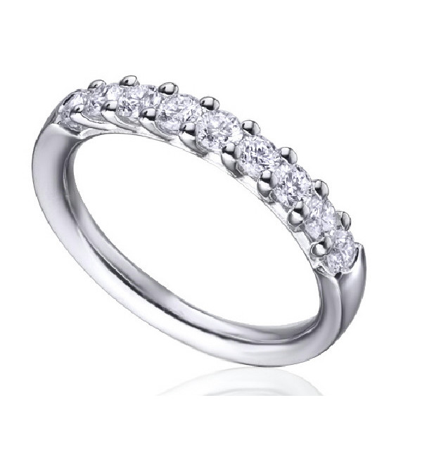 Anillo oro blanco con diamantes