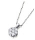 White gold pendant with diamonds