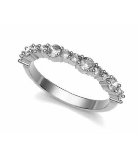 Anillo oro blanco y Diamantes