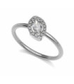 Anillo oro blanco y Diamantes