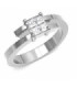 White gold ring with princess-cut Diamonds