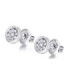 Pendientes oro blanco y Diamantes