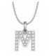 White  gold pendant with  Diamonds