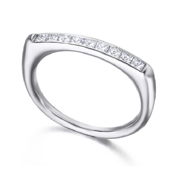 Anillo oro blanco y Diamantes