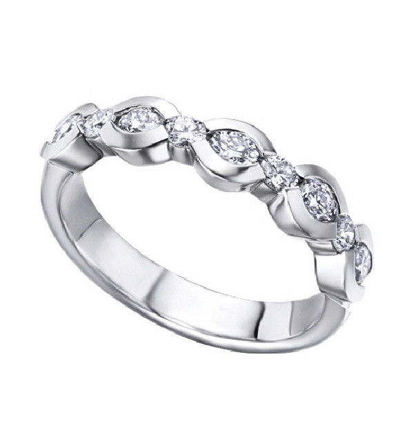 Anillo oro blanco y Diamantes