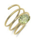 Anillo oro amarillo, Peridoto y Diamante