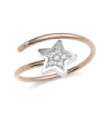 Rose gold ring with Diamonds