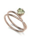 Anillo oro rosa, Peridoto y Diamantes