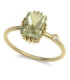 Yellow gold ring with yellow Tourmaline and Diamond