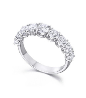 Anillo oro blanco.Dmtes. 1,24 cts.