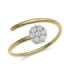 White and yellow gold ring with Diamonds