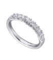 Alianza  oro blanco y diamantes