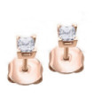 Rose gold earrings with Diamonds